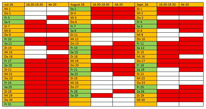 Kegelbahntermine KD Opladen
