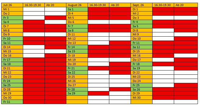 Kegelbahntermine KD Opladen