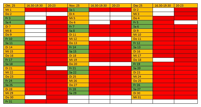 Kegelbahntermine KD Opladen