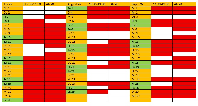 Kegelbahntermine KD Opladen