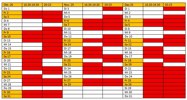 Kegelbahntermine KD Opladen